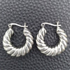 Sterling Silver Medium Hoop, Polished, Silver Finish, 02.395.0037.25