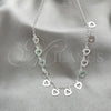 Sterling Silver Fancy Necklace, Rolo and Heart Design, Polished, Silver Finish, 04.397.0001.18 (02 MM Thickness, 18 Inches Length)