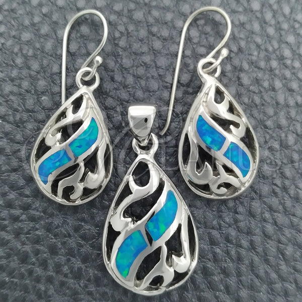 Sterling Silver Ring — Earring and Pendant Adult Set Teardrop and Filigree — main product view — SKU 147582 | Plata 925 anillo — Earring and Pendant Adult Set Teardrop and Filigree — SKU 147582