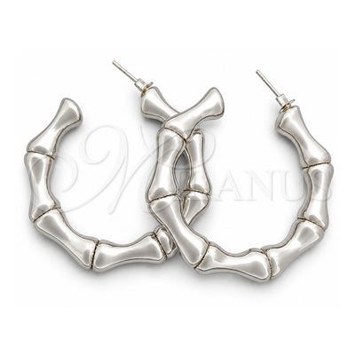 Sterling Silver Medium Hoop, Polished, Silver Finish, 02.395.0045.40