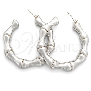 Sterling Silver Medium Hoop, Polished, Silver Finish, 02.395.0045.40