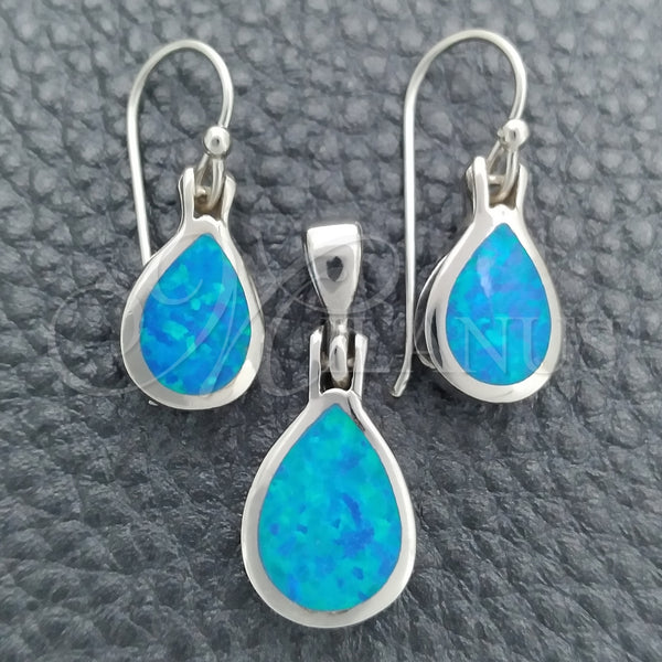 Sterling Silver Ring — Earring and Pendant Adult Set Teardrop Design Polished — main product view — SKU 147588 | Plata 925 anillo — Earring and Pendant Adult Set Teardrop diseño pulido — SKU 147588