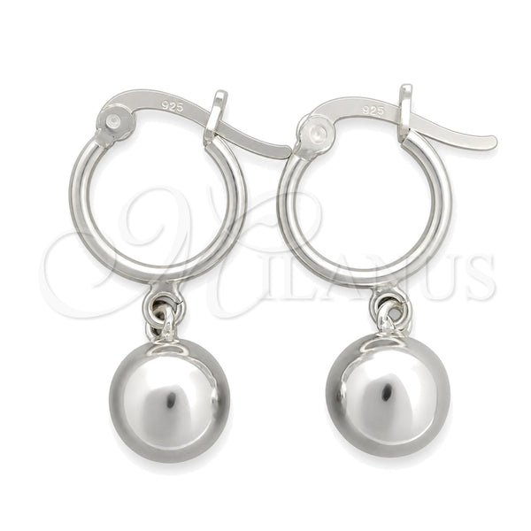 Sterling Silver Small Hoop, Polished, Silver Finish, 02.395.0041.20
