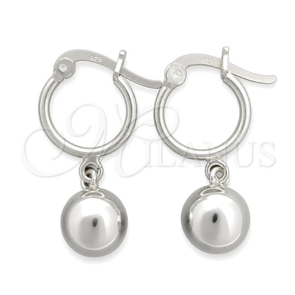 Sterling Silver Small Hoop, Polished, Silver Finish, 02.395.0041.20