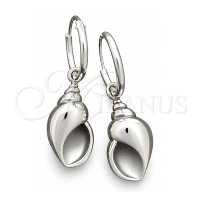 Sterling Silver Small Hoop, Polished, Silver Finish, 02.395.0042.20