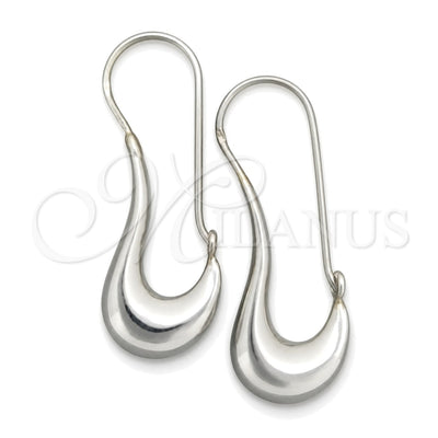 Sterling Silver Medium Hoop, Polished, Silver Finish, 02.395.0044.35 for wholesale, main product view