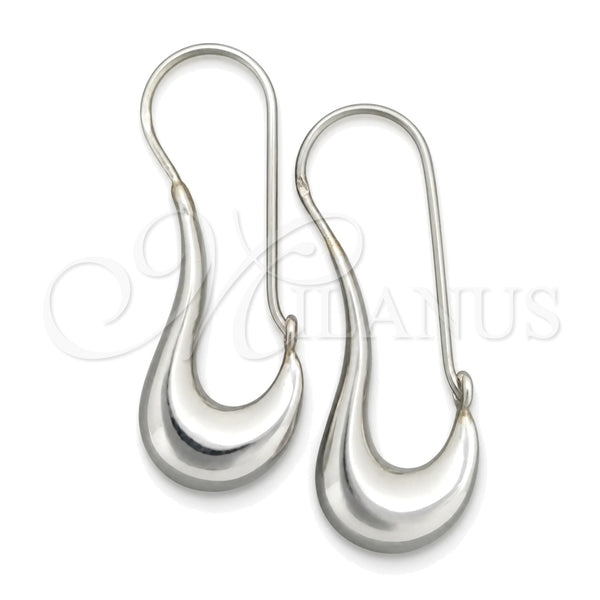 Sterling Silver Medium Hoop, Polished, Silver Finish, 02.395.0044.35