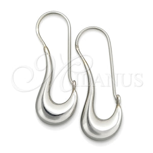 Sterling Silver Medium Hoop, Polished, Silver Finish, 02.395.0044.35