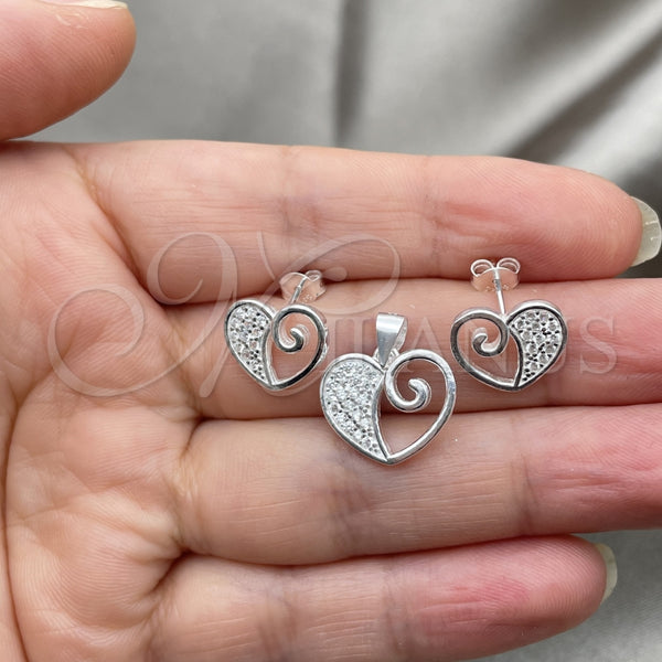 Sterling Silver Ring — Earring and Pendant Adult Set Polished 10. — alternate product view — SKU 147602 | Plata 925 anillo — Earring and Pendant Adult Set pulido 10. — SKU 147602