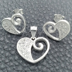 Sterling Silver Ring — Earring and Pendant Adult Set Polished 10. — main product view — SKU 147602 | Plata 925 anillo — Earring and Pendant Adult Set pulido 10. — SKU 147602