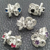 Sterling Silver Ring — Stud Earring Flower Design with White Cubic Zirconia — alternate product view — SKU 147607 | Plata 925 anillo — Stud Earring flor diseño with blanco Cubic Zirconia — SKU 147607