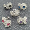 Sterling Silver Ring — Stud Earring Flower Design with White Cubic Zirconia — alternate product view — SKU 147618 | Plata 925 anillo — Stud Earring flor diseño with blanco Cubic Zirconia — SKU 147618