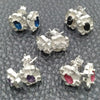 Sterling Silver Ring — Stud Earring Flower Design with White Cubic Zirconia — alternate product view — SKU 147621 | Plata 925 anillo — Stud Earring flor diseño with blanco Cubic Zirconia — SKU 147621