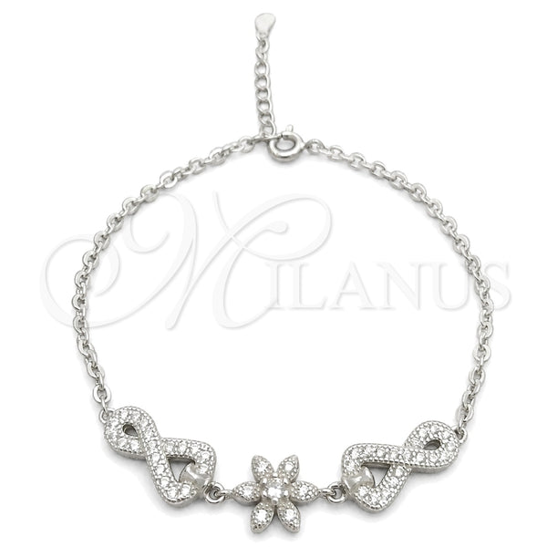 Plateada Plata Esterlina Pulsera, vista principal del producto de Plata 925 por Mayoreo, vista principal del producto