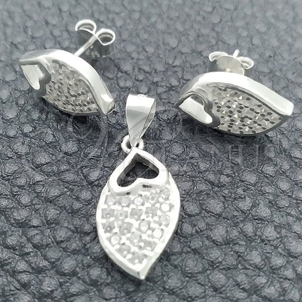Sterling Silver Ring — Earring and Pendant Adult Set Teardrop Design Polished — main product view — SKU 147680 | Plata 925 anillo — Earring and Pendant Adult Set Teardrop diseño pulido — SKU 147680