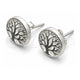 Arete Dormilona 02.399.0008 Plata Rodinada, Diseño de Ãrbol, Pulido, Tono Plateado
