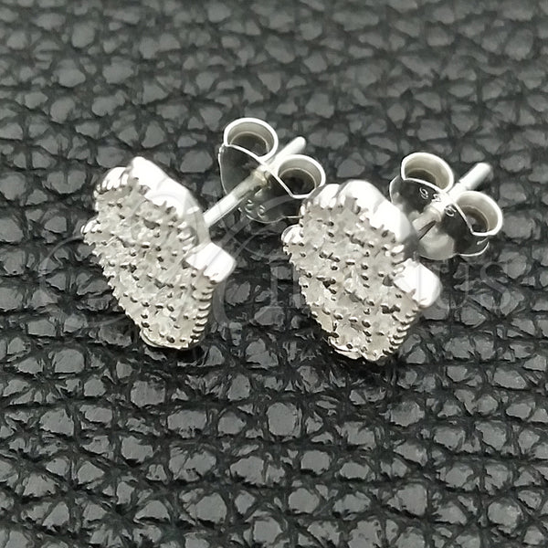 Sterling Silver Ring — Stud Earring Hand Design Polished 02. — main product view — SKU 147692 | Plata 925 anillo — Stud Earring Hand diseño pulido 02. — SKU 147692