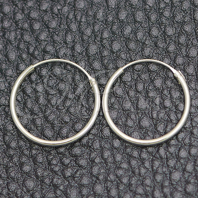 Sterling Silver Small Hoop, Polished, Silver Finish, 02.399.0010.15