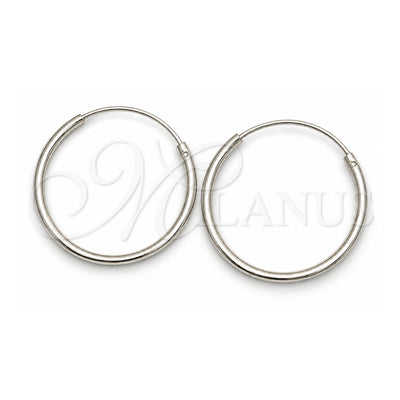 Sterling Silver Small Hoop, Polished, Silver Finish, 02.399.0010.18