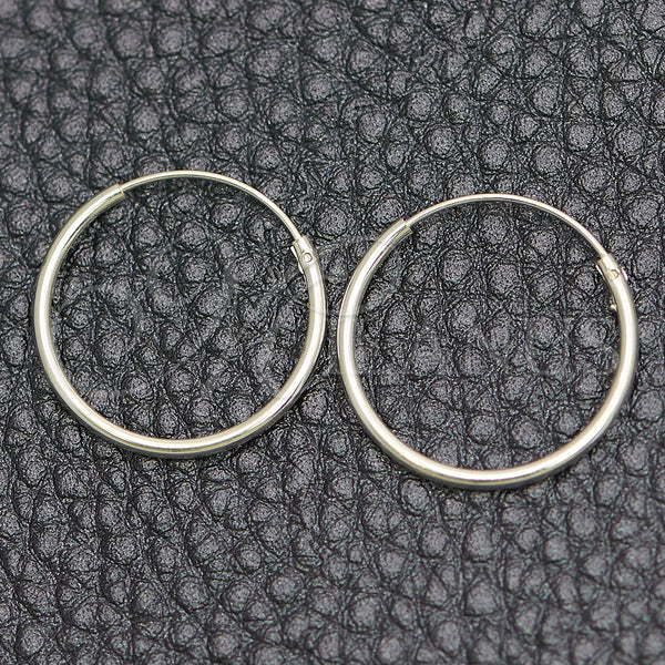 Sterling Silver Hoop Earrings — Small Hoop Polished 02. — main product view — SKU 147698 | Plata 925 aretes de aro — Small Hoop pulido 02. — SKU 147698