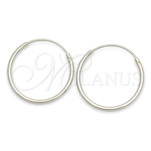Sterling Silver Small Hoop, Polished, Silver Finish, 02.399.0010.18