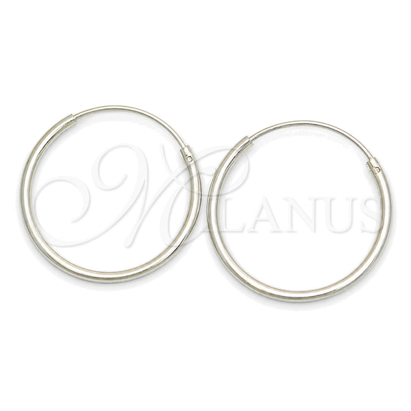 Sterling Silver Small Hoop, Polished, Silver Finish, 02.399.0010.18