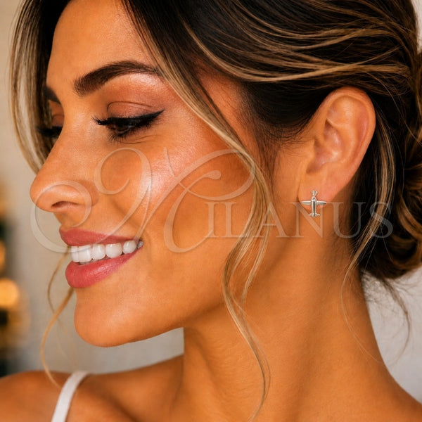 Sterling Silver Ring — Stud Earring Airplane Design Polished 02. — main product view — SKU 147699 | Plata 925 anillo — Stud Earring Airplane diseño pulido 02. — SKU 147699