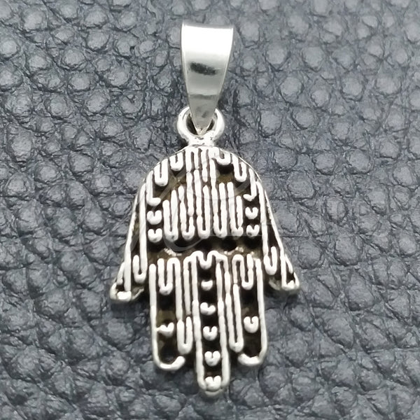 Sterling Silver Religious Pendant, Judaica and Hand of God Design, Polished, Silver Finish, 05.399.0009