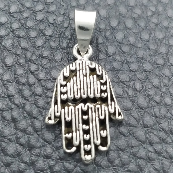 Sterling Silver Religious Pendant, Hand of God Design, Polished, Silver Finish, 05.399.0009