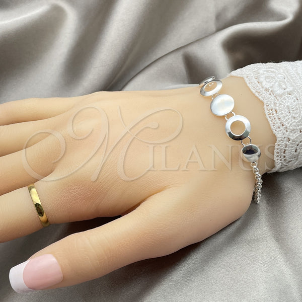 Sterling Silver Bracelet — Fancy Bracelet Ball Design Polished 03. 02 MM — alternate product view — SKU 147726 | Plata 925 brazalete — elegante Bracelet Ball diseño pulido 03. 02 MM — SKU 147726