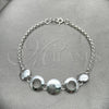 Sterling Silver Fancy Bracelet, Ball Design, Polished, Silver Finish, 03.399.0001.07 (02 MM Thickness, 7 Inches Length)