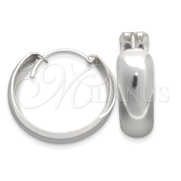 Sterling Silver Small Hoop, Polished, Silver Finish, 02.399.0019.20