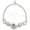 Sterling Silver Fancy Bracelet, Expandable Bead Design, Polished, Silver Finish, 03.399.0003.07 (02 MM for wholesale, main product view