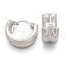 Sterling Silver Small Hoop, Polished, Silver Finish, 02.399.0020.10