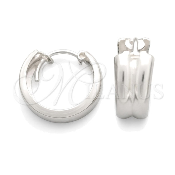 Sterling Silver Small Hoop, Polished, Silver Finish, 02.399.0020.14