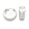 Sterling Silver Small Hoop, Polished, Silver Finish, 02.399.0020.14