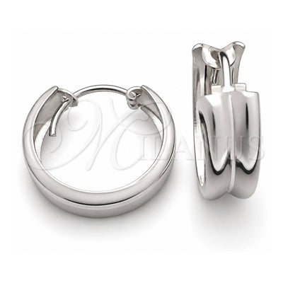 Sterling Silver Small Hoop, Polished, Silver Finish, 02.399.0020.16