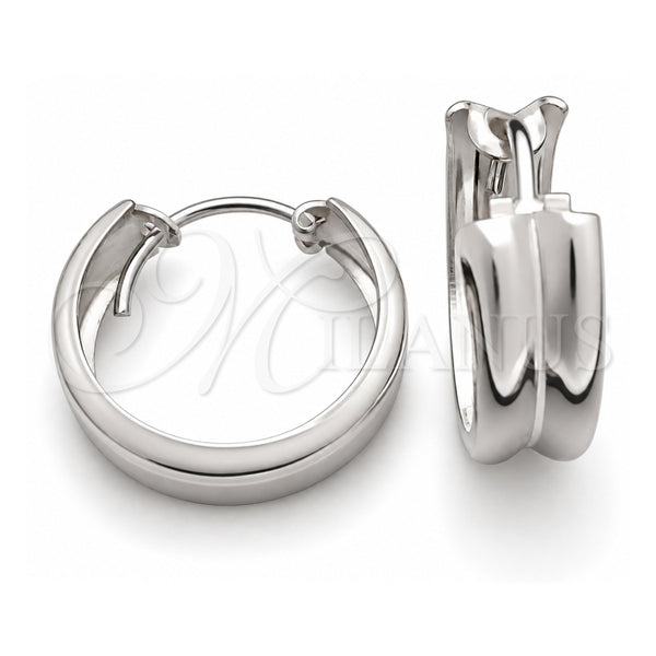Sterling Silver Small Hoop, Polished, Silver Finish, 02.399.0020.16