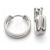 Sterling Silver Small Hoop, Polished, Silver Finish, 02.399.0020.16