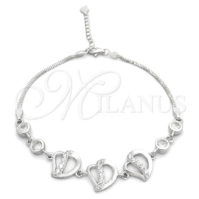 Plateada Plata Esterlina Pulsera, vista principal del producto de Plata 925 por Mayoreo, vista principal del producto