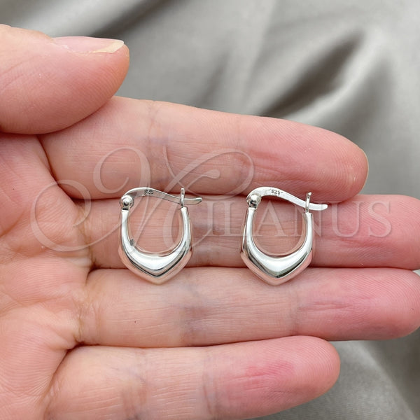 Sterling Silver Hoop Earrings — Small Hoop Polished 02. — alternate product view — SKU 147752 | Plata 925 aretes de aro — Small Hoop pulido 02. — SKU 147752