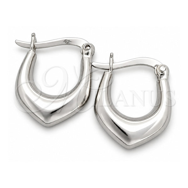 Sterling Silver Small Hoop, Polished, Silver Finish, 02.399.0025.10