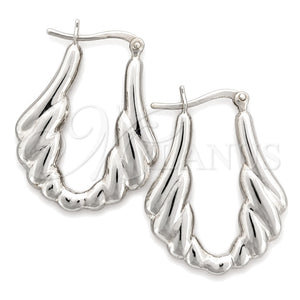 Sterling Silver Small Hoop, Polished, Silver Finish, 02.399.0031.25
