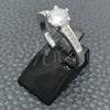 Sterling Silver Wedding Ring, with White Cubic Zirconia, Polished, Silver Finish, 01.398.0003.06 (Size 6)