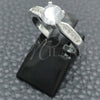Sterling Silver Wedding Ring, with White Cubic Zirconia, Polished, Silver Finish, 01.398.0004.06 (Size 6)