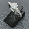 Sterling Silver Wedding Ring, with White Cubic Zirconia, Polished, Silver Finish, 01.398.0006.06 (Size 6) for wholesale, additional product view 2