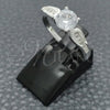Sterling Silver Wedding Ring, with White Cubic Zirconia, Polished, Silver Finish, 01.398.0010.06 (Size 6)