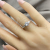 Sterling Silver Wedding Ring, with White Cubic Zirconia, Polished, Silver Finish, 01.398.0018.06 (Size 6)