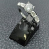 Sterling Silver Wedding Ring, with White Cubic Zirconia, Polished, Silver Finish, 01.398.0021.06 (Size 6)