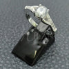 Sterling Silver Wedding Ring, with White Cubic Zirconia, Polished, Silver Finish, 01.398.0023.06 (Size 6)